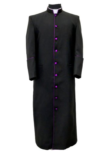 Clergy Robe Style Bpa 101 (Black/Purple)