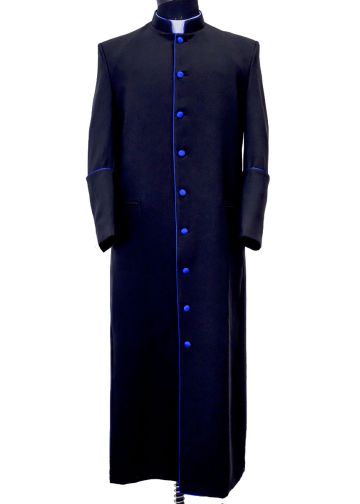 Clergy Robe Bpa101 (Black/Royal Blue)