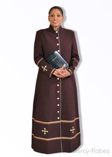 Womens Robe Style LR125 (Wine/Gold)