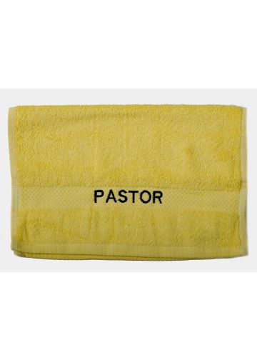 Preaching Hand Towel Pastor (Yellow/Black)