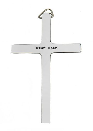 Clergy Cross 2X3 Inches Stainless Steel