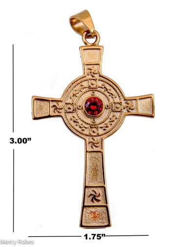 Pectoral Cross Subt35402 (G Red)