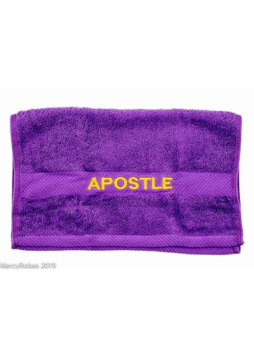 Preaching Hand Towel Apostle (Purple/Gold)