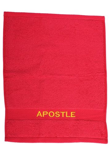 Preaching Hand Towel Apostle (Red/Gold)