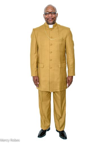 Mens Preaching Jacket & Pants Style Mer2023 (Gold)