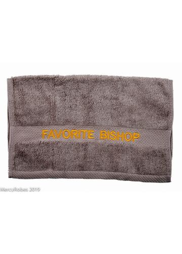 Preaching Hand Towel Favorite Bishop (Grey/Gold)