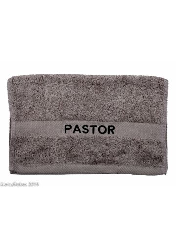 Preaching Hand Towel Pastor (Grey/Black)