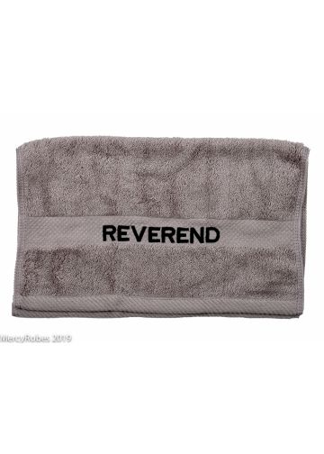 Preaching Hand Towel Reverend (Grey/Black)