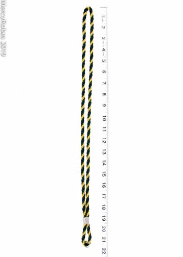 Premium Two Tone Clergy Cord (Green/Gold)