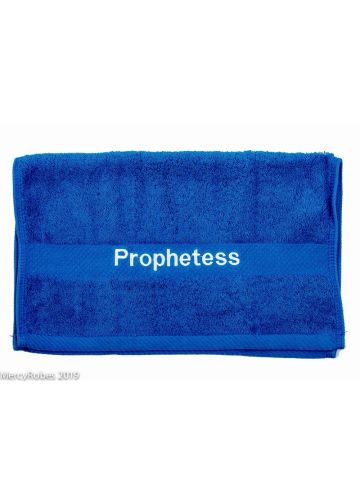 Preaching Hand Towel Prophetess (Royal/White)
