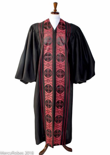 Pulpit Robe Style Ppr2020 (Black/Black-Red LT)