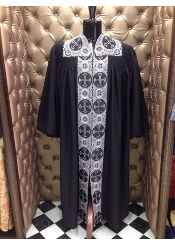 Pulpit Robe Style Ppr 201 (Black/Black Silver LT)