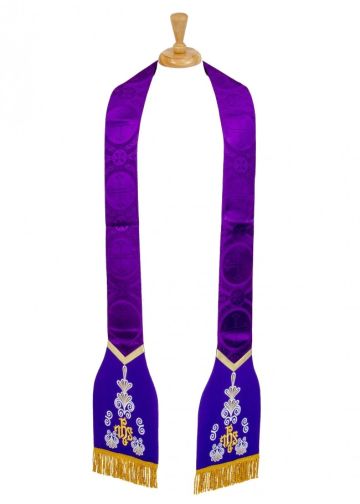 Religious Clergy Stole Style Mercy 003 (Purple LT)