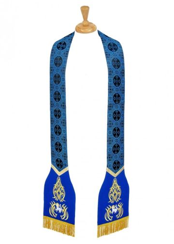 Religious Clergy Stole Style Mercy 001 (Royal/Blacklt)