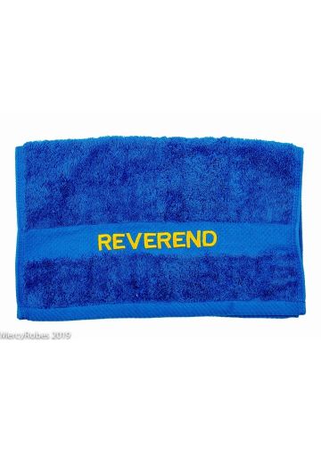 Preaching Hand Towel Reverend (Royal/Gold)