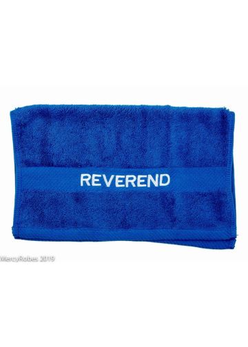 Preaching Hand Towel Reverend (Royal/White)