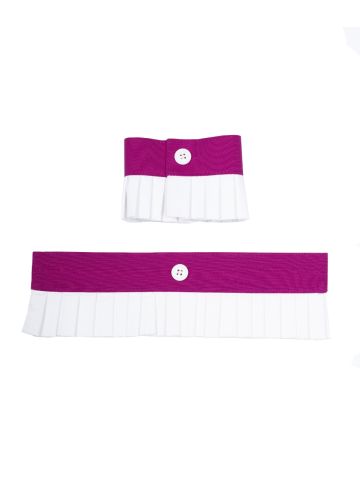 Rochet Button Cuff Bands (Fuchsia)