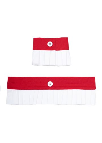 Rochet Button Cuff Bands (Red)