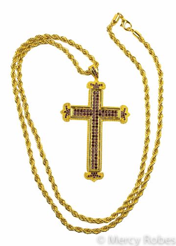 Pectoral Cross With Chain Style Subs940 G P