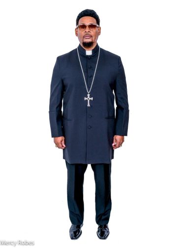 Clergy Short Robe Style Jacket Csr001 (Black)