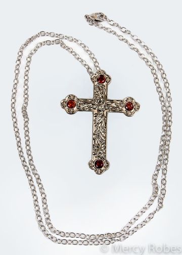 Womens Pectoral Cross With Chain Subs869 (S R)