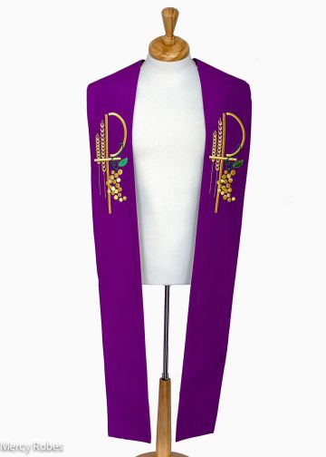 Clergy Stole 02 (Blue Purple)