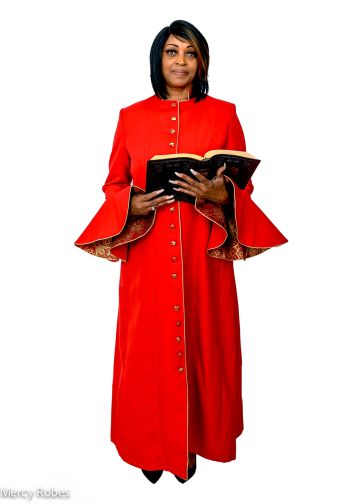 Womens Robe Style Lr8670 (Red/3Rd Red-Gold LT)