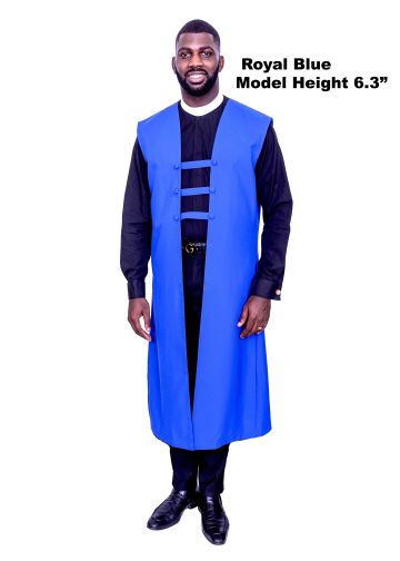 Mens Sleeveless Clergy Vestero (Royal Blue)