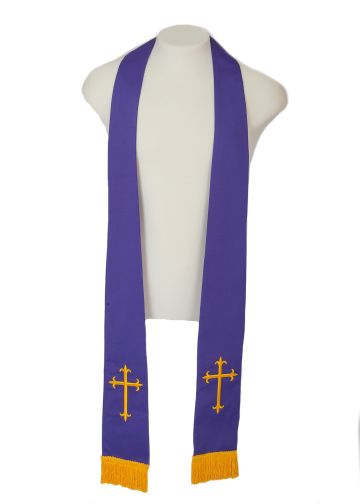 Reversible Long Stole Ch004 (Roman Purple)