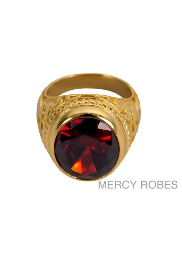 Mens Clergy Ring Style Subs386 (G-Red)