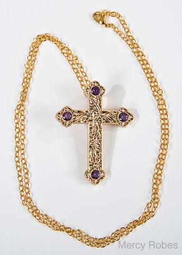 Womens Pectoral Cross With Chain Subs77G (G P)