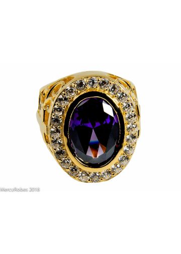 Mens Bishop/Apostle Clergy Ring Style Subs974 (G P) R2 S1