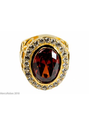 Mens Bishop/Apostle Clergy Ring Style Subs974 (G R) R2 S1