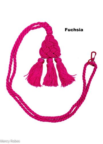 Bishop Tassel Pectoral Cord (Fuchsia) 02