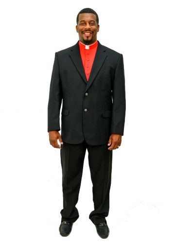 Tonsure Collar Clergy Rabat (Red)