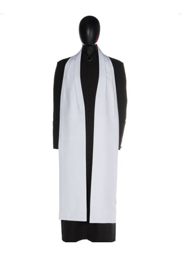 Traditional Bishop Scarf (White)