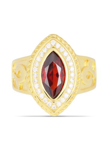 Womens Apostle Clergy Ring Style RNZ0492 (G Red) 5-7