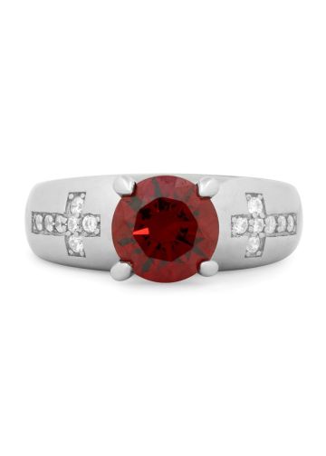 Womens Apostle Clergy Ring Style SUBS998 (S Red)