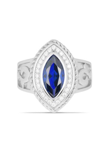 Womens Overseer Clergy Ring Style RNZ0498 (S Royal Blue)