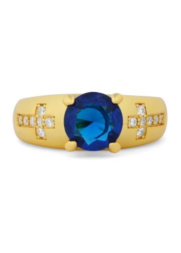 Womens Overseer Clergy Ring Style SUBS998 (G Royal Blue)
