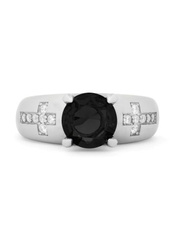 Womens Pastor Clergy Ring Style SUBS998 (S Black)