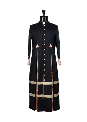 Womens Robe Style LR145 (Black/Red-Gold LT)