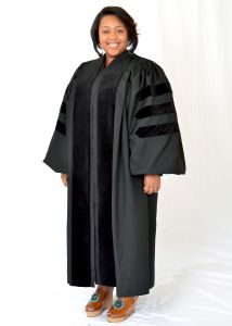 LADIES PULPIT ROBE STYLE 345 (WITH DOCTORAL BARS)
