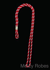 CLERGY CORD (RED/SILVER)