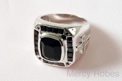 Mens Clergy Pastor Ring (Black) Subs167
