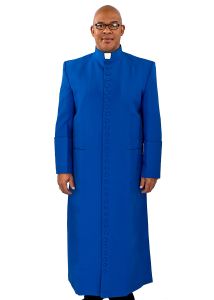 33 Button Clergy Cassock Robe (Royal Blue)