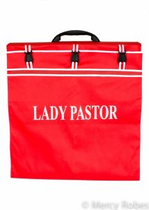 Premium Robe Bag Lady Pastor (Red/White)