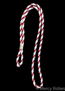 Clergy Cord (White/Red)