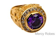 Womens Clergy Bishop Ring Subs527 (Purple)
