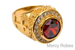 LADIES CLERGY APOSTLE RING SUBS527 (RED)
